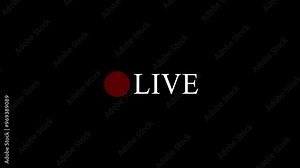 Live recording icons with REC button for video capture. Featuring video recording sign and dynamic design. Stock Video