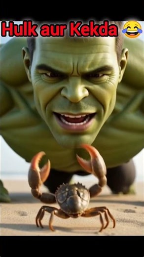 Hulk MAA Ke liye samundar se kekda pakad kar laya😱😂#ai #hulk #viral