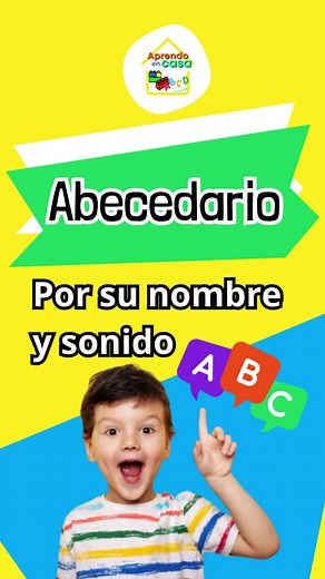 🟠 Abecedario por su nombre y sonido, otra manera sencilla de aprenderlo 😃👌 #preescolar #educativo #preescolar #abecedario