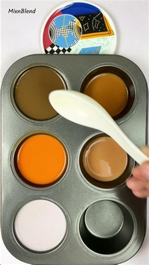 "Satisfying colour mixing" | #artshorts #viral