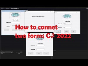 How to connet two forms C# 2022