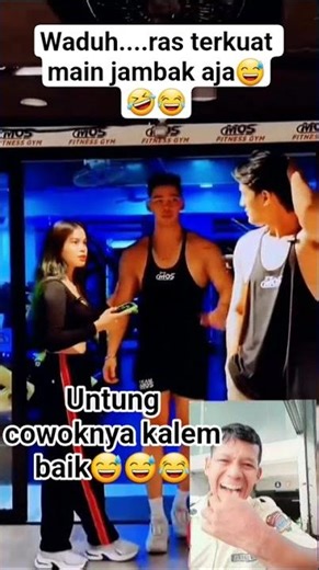 #ras terkuat main jambak aja salah orang lagi🤣😅😂 #hiburanlucu #shorts