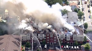 Massive fire at New Jersey apartment displaces dozens