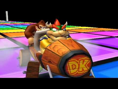 Mario Kart Double Dash RTGP - 100% Walkthrough Part 17 Gameplay - 150cc SNES Rainbow Road Win