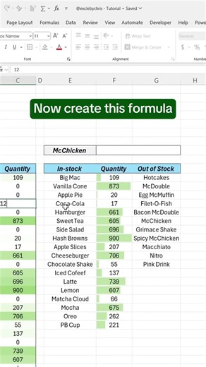 How to Create inventory Tracker in Excel #excel #exceltips #ytshorts #viral #trending #tutorial #xls