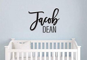 Custom Wooden Name Sign Cutout, Baby Nursery Signs - Personalized Name Decor, Wood or word Cut out, Letters for wall decor