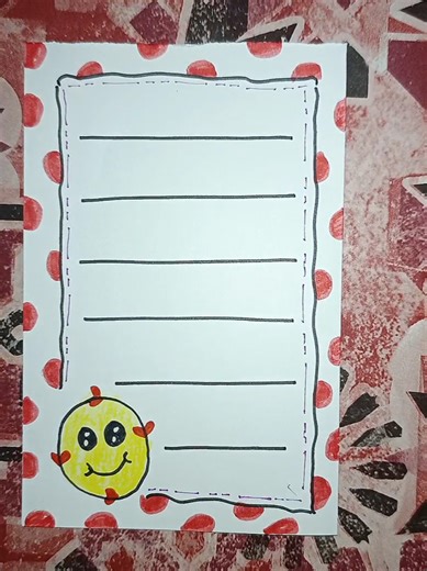 Cute Emoji Border Design for Cards