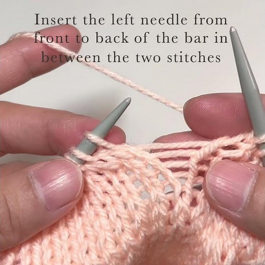 How to M1L (make 1 left) in knitting #shorts | VGYS