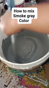 39K views · 376 reactions | Gloss latex smoke gray color #howtomixsmokegraycolor #glosswhite #glossblack #glossthaloblue #paintmixingcolor #fbpostviral #fbviral | Roger Ursal Verano | Facebook