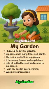 Easy sentences #mygarden | English4kid