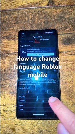 How to change language Roblox mobile