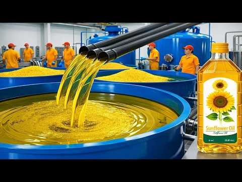 Inside the World’s Largest Sunflower Oil Factory – From Billions of Sunflowers to Pure Cooking Oil