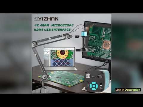 YIZHAN 48MP 4K Digital Electronic Microscope For Soldering HD 1080P HDMI Camera USB Software 1150x