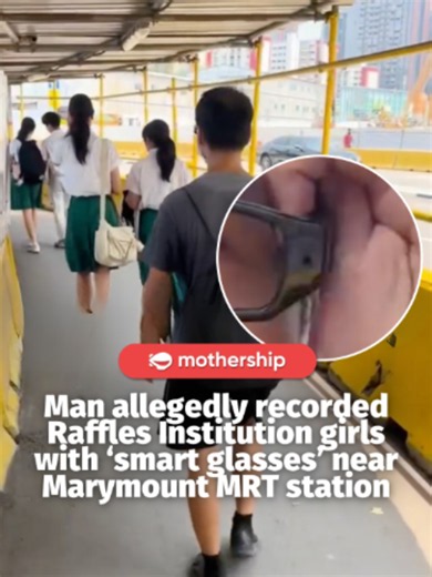 The Singapore Police Force told Mothership that it is investigating the incident. Parenting advice blog Singapore Parents also posted about the incident on Instagram and pointed out a possible pinhole camera lens embedded in the rim of the man’s glasses. #mothershipnews #tiktoksg #singapore