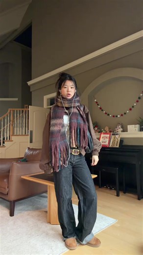 merry christmas eve!!! #ootd #winterfits #cider #scarf | cider scarf