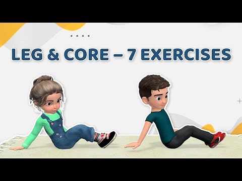 7 LEG & CORE EXERCISES - ON THE FLOOR, NO JUMPING