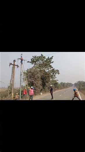ଆମର ଲକ୍ଷ୍ୟ zero harm@conductor stringing @Road crossing @High risk work @ଆପଣଙ୍କ ମତ#subscribe #like