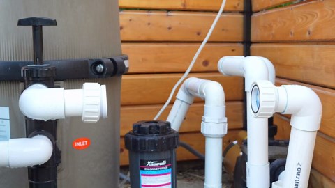 XtremepowerUS Salt Cell up to 40,000 Gallons Salt Generator Chlorinator Pools Temp. Sensor Compatible with Hayward W3AQR3, BLH20-AY, Cleaning Stand