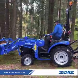 Delivering full efficiency every time! With sturdy engines and rugged tyres, Solis tractors can mark excellence on every terrain. Watch this farm champion utilising a front-end loader to move log of wood. For more details visit our website:- bit.ly/3jzNJ4x #Solis #SolisTractorsInternational #ToughestPerformer #Tractor #Agriculture #Farming #AutomotiveIndustry #Crops #Power #SolisOnTheField | Solis Tractors International