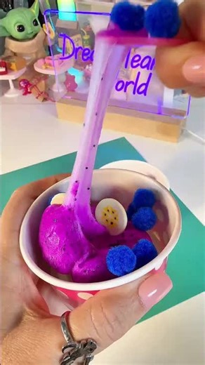 Acai bowl slimy gloop #asmr #slime #fivebelow