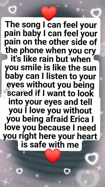 I can feel your pain that is the name of the song