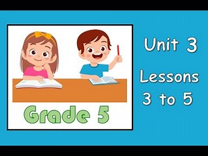 Grade 5 : Unit 3 - lessons 3 to 5 ( Multiplying using the algorithm - multiplication problems )