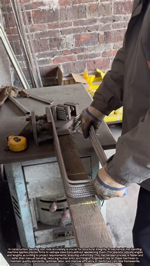 Precise Iron Bending Techniques Using Mechanical Machines in Modern Construction Sites