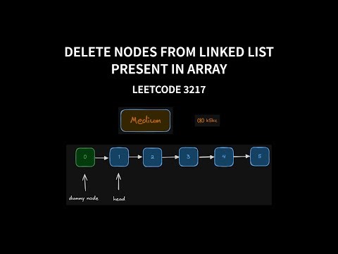 Delete Nodes From Linked List Present in Array - Leetcode 3217 - Java