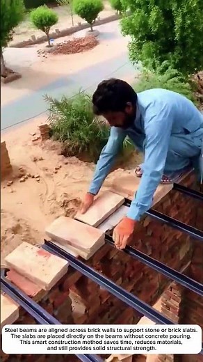 Smart Brick Slab Installation on Steel Beams | No Concrete Method