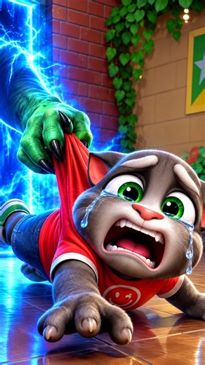Talking Tom 👻 Ghost Door Scare Fun! #Shorts #TalkingTom #GogoPlay