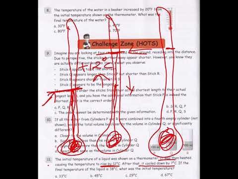 Math Olympiad Grade 2 Measurement Worksheet 10 Q.11