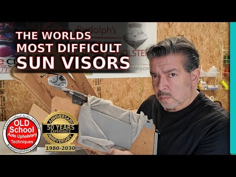 Advanced Class ✂️ Just Kidding! The Worlds Most Difficult Sun Visor Upholstery