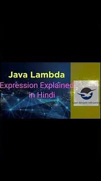 Java Lambda Expression Explained in Hindi | Java 8 Lambda Tutorial with Examples #shorts #java