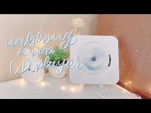 unboxing aesthetic cd player 🍡