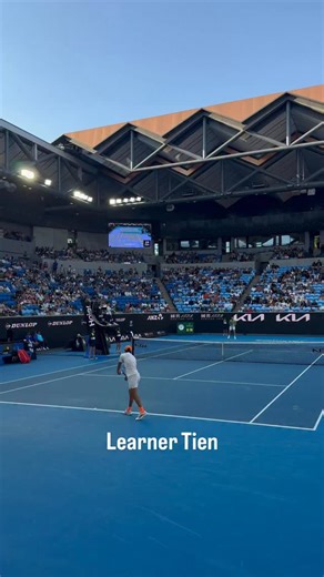 Learner Tien point v Medvedev yesterday 🏷️ #learnertien 🎥 @alecdbell | Functional Tennis
