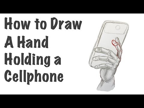 How to Draw a Hand Holding a Cellphone