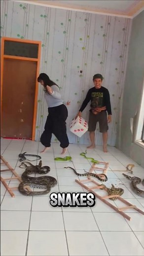 REAL Snakes and Ladders Challenge 🐍😱