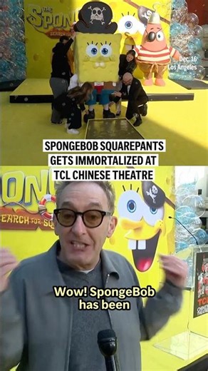 SpongeBob SquarePants gets immortalized at the TCL Chinese Theatre