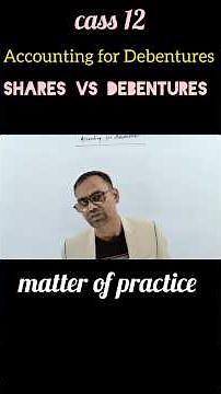 accounting for debentures ||issue and redemption of debentures ||