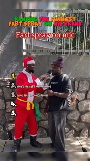 RANKING THE FUNNIEST FART SPRAY ON MIC PRANK!!😂💨🎤 #shorts