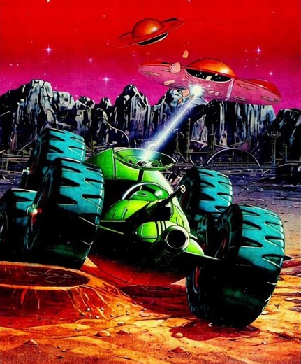 Artwork of Atari - Moon Patrol