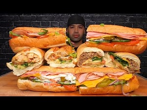 (ASMR NO TALKING) SUBWAY MUKBANG