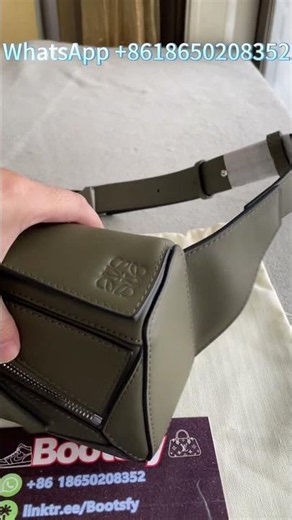 L-oewe Mini Puzzle Edge bumbag in classic calfskin #review #bag