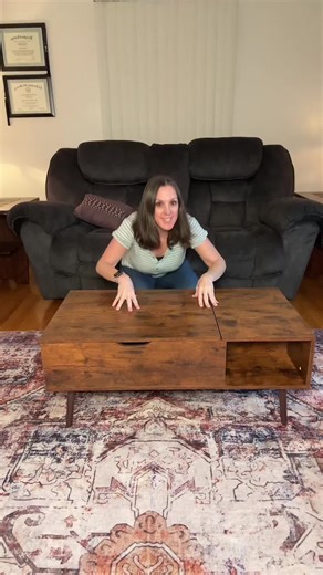 Lift top coffee table. Use as a flat coffee table, a tv tray and storage space. #newyearnewme #tiktokshopcreatorpicks #homefinds #coffeetable #livingroom