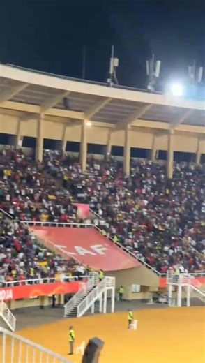 VIDEO: Fans at Namboole Stadium cheered as the Uganda Cranes opened the scoring against South Africa. #NTVNews #CHAN2024 📹Najma Salim | NTV Uganda