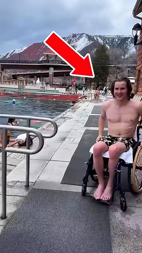 Disabled Swimmer Couldn't Resist 🥺 #foryou | FTGilberto Hanna