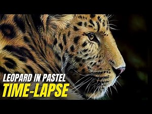 Painting a Realistic Leopard | Pastel Painting Time-lapse