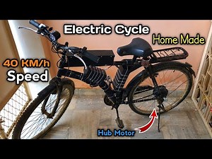 How To Make Electric Cycle at Home Using Hub Motor Kit // Powerful Electric Cycle Kit Installation