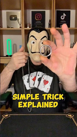 SIMPLE TRICK WITH RING AND CHAIN 🪄 #foryou #tricks #magic