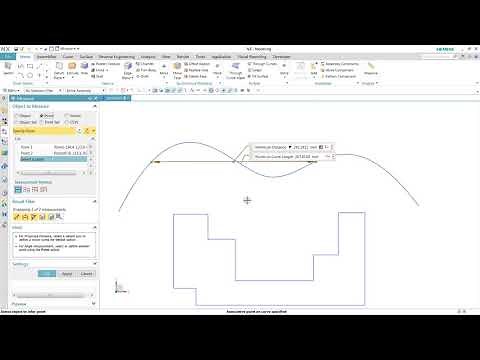 NX Measure: Measuring Along a Curve [NX 12.0.1]